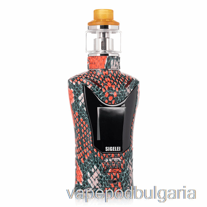 Vape 10000 Дръпки Sigelei Sobra 198w Tc Starter Kit Serpentine Red